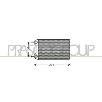 Système de chauffage PRASCO AD020H001 pour AUDI A4 1.9 TDI - 116cv