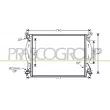 Radiateur, refroidissement du moteur PRASCO [AD020R007]