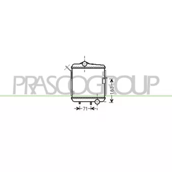 Radiateur, refroidissement du moteur PRASCO AD022R016