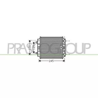 Radiateur, refroidissement du moteur PRASCO AD038R005 pour AUDI A6 S6 quattro - 450cv
