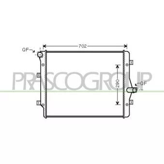 Radiateur, refroidissement du moteur PRASCO OEM 3C0121253AL