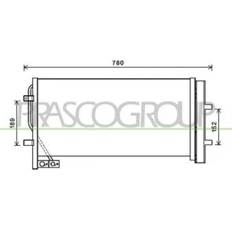 PRASCO AD810C001 - Condenseur, climatisation