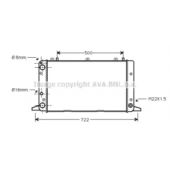 PRASCO AI2047 - Radiateur, refroidissement du moteur