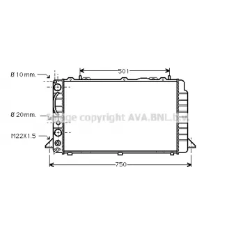 PRASCO AI2059 - Radiateur, refroidissement du moteur