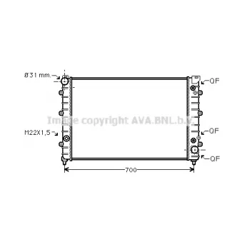 PRASCO AI2127 - Radiateur, refroidissement du moteur