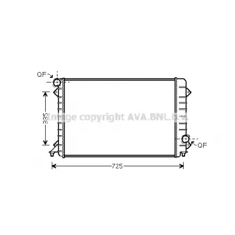 PRASCO AI2196 - Radiateur, refroidissement du moteur