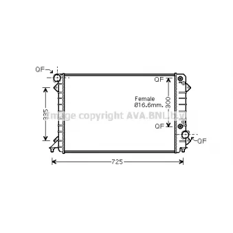 PRASCO AI2197 - Radiateur, refroidissement du moteur