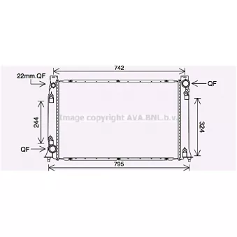PRASCO AI2407 - Radiateur, refroidissement du moteur