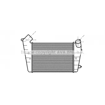 PRASCO AI4075 - Intercooler, échangeur