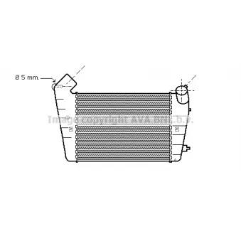 PRASCO AI4128 - Intercooler, échangeur