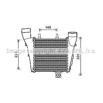 PRASCO AI4320 - Intercooler, échangeur