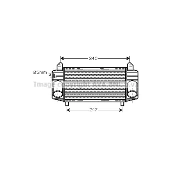 PRASCO AI4357 - Intercooler, échangeur