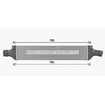 PRASCO AI4433 - Intercooler, échangeur