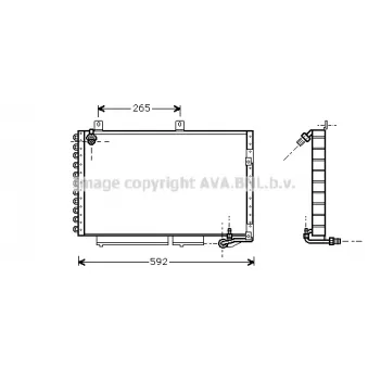 Condenseur, climatisation PRASCO [AI5120]