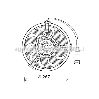Ventilateur, refroidissement du moteur PRASCO [AI7518]