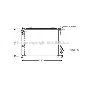 PRASCO AL2035 - Radiateur, refroidissement du moteur