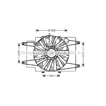 PRASCO AL7506 - Ventilateur, refroidissement du moteur