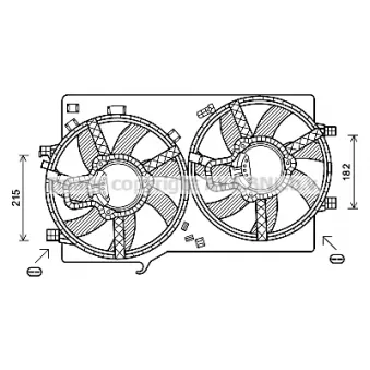 PRASCO AL7521 - Ventilateur, refroidissement du moteur