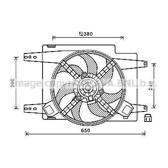 PRASCO AL7522 - Ventilateur, refroidissement du moteur
