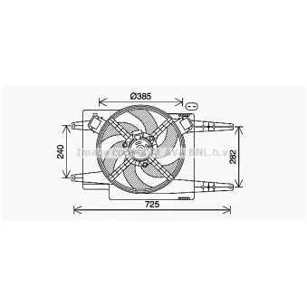 PRASCO AL7525 - Ventilateur, refroidissement du moteur