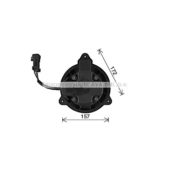 Moteur électrique, pulseur d'air habitacle PRASCO [AL8150]