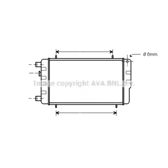 Radiateur, refroidissement du moteur PRASCO [AU2004]