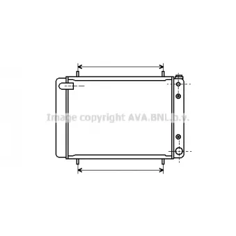 PRASCO AU2046 - Radiateur, refroidissement du moteur