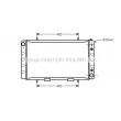 Radiateur, refroidissement du moteur PRASCO [AU2062]