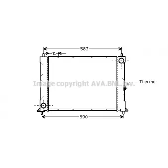 PRASCO AU2094 - Radiateur, refroidissement du moteur