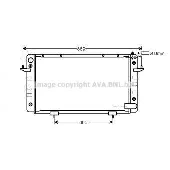 PRASCO AU2099 - Radiateur, refroidissement du moteur