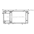 Radiateur, refroidissement du moteur PRASCO [AU2137]