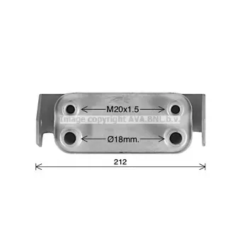 PRASCO AU3345 - Radiateur d'huile de boîte automatique