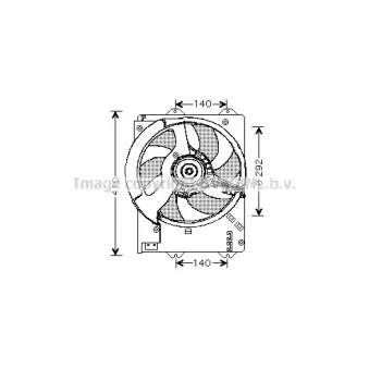 PRASCO AU7502 - Ventilateur, refroidissement du moteur