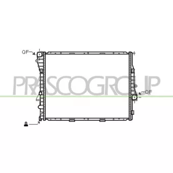 Radiateur, refroidissement du moteur PRASCO OEM 17111439102