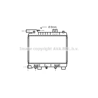 PRASCO BW2056 - Radiateur, refroidissement du moteur