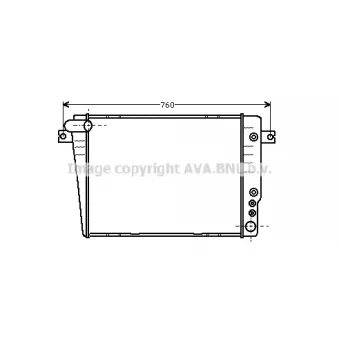 PRASCO BW2070 - Radiateur, refroidissement du moteur