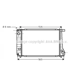 PRASCO BW2103 - Radiateur, refroidissement du moteur