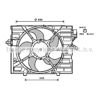 PRASCO BW7530 - Ventilateur, refroidissement du moteur