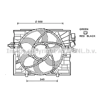PRASCO BW7532 - Ventilateur, refroidissement du moteur