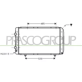 Radiateur, refroidissement du moteur PRASCO OEM 71735349