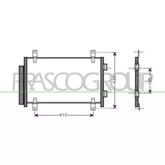 Condenseur, climatisation PRASCO OEM 13478420