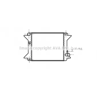 PRASCO CN2001 - Radiateur, refroidissement du moteur