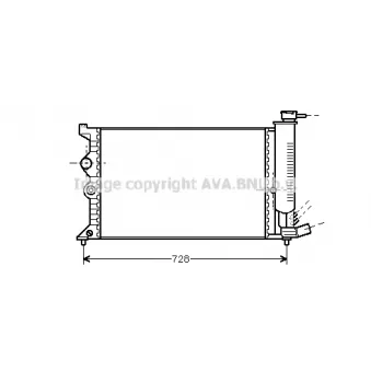 PRASCO CN2067 - Radiateur, refroidissement du moteur