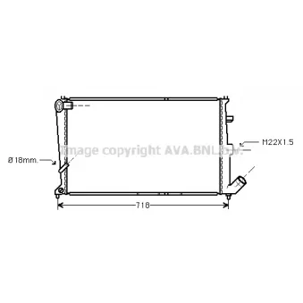 PRASCO CN2076 - Radiateur, refroidissement du moteur
