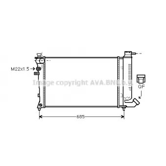 PRASCO CN2123 - Radiateur, refroidissement du moteur