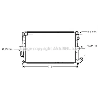 PRASCO CN2125 - Radiateur, refroidissement du moteur