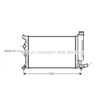 PRASCO CN2181 - Radiateur, refroidissement du moteur