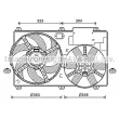 Ventilateur, refroidissement du moteur PRASCO [CN7554]
