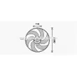 Ventilateur, refroidissement du moteur PRASCO [CN7555]