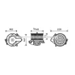 Moteur électrique, pulseur d'air habitacle PRASCO [CN8505]